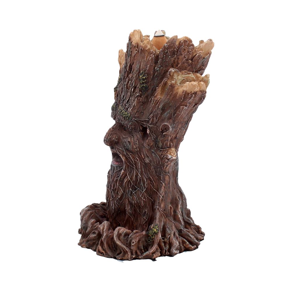 Tree spirit green man backflow incense burner tower 19cm