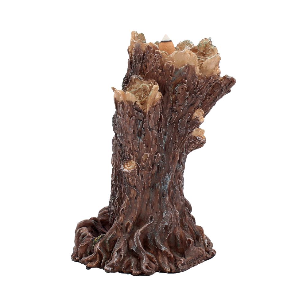 Tree spirit green man backflow incense burner tower 19cm
