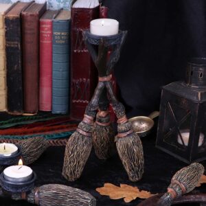 Triple Broomstick Witchcraft Tealight Holder: 1 - Candles & Holders By NN Designs