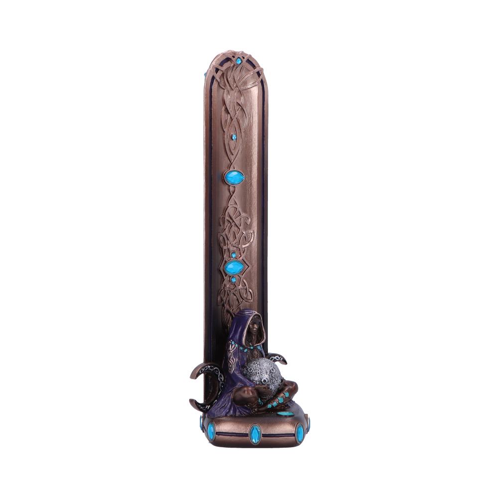 Triple moon goddess bronze incense burner