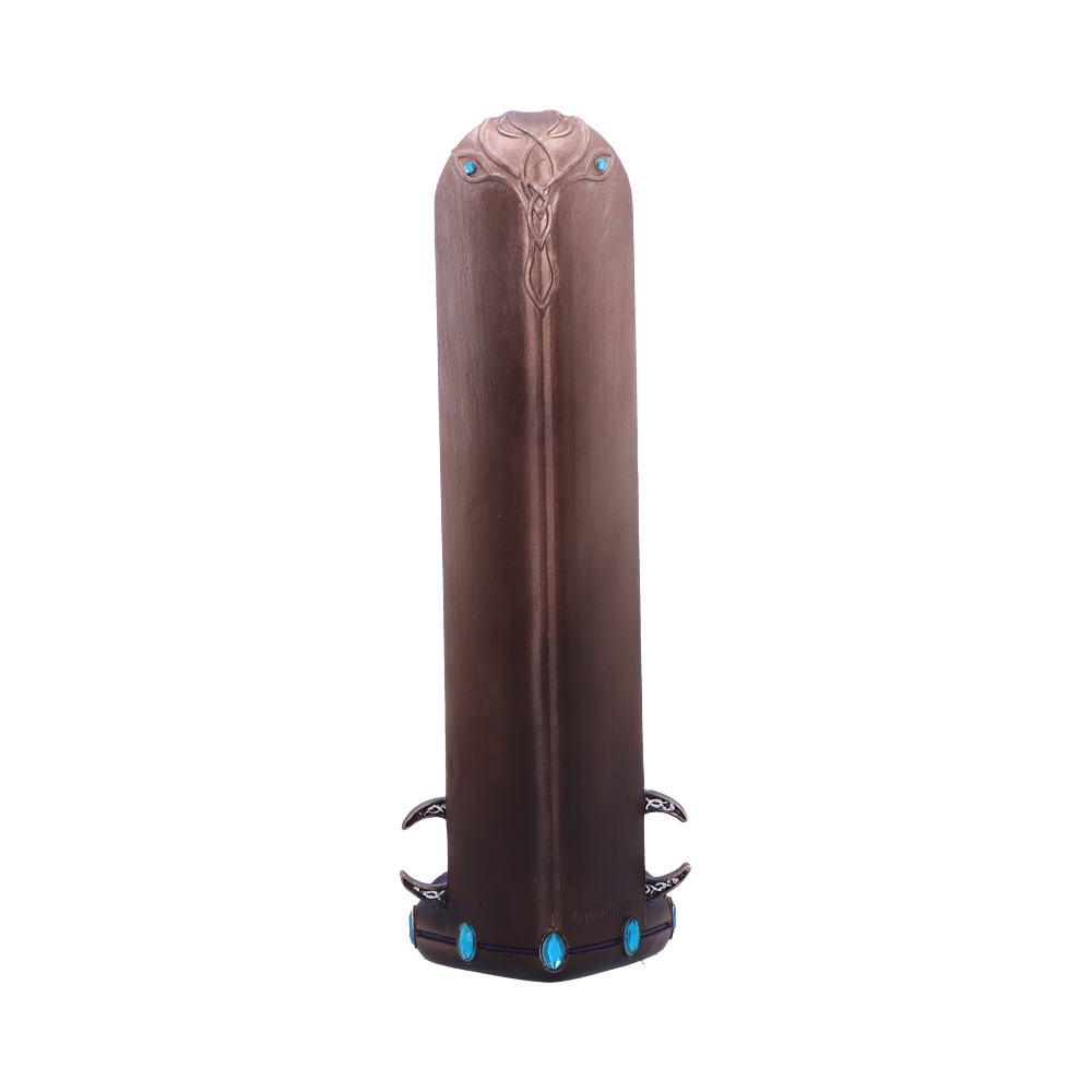 Triple moon goddess bronze incense burner