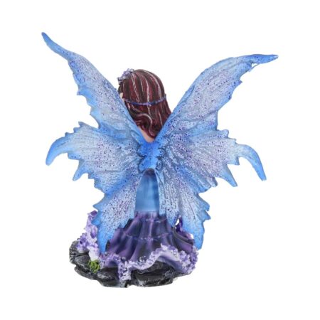 Violet Fairy with her Butterfly Azure 14cm: 5 - Figurines Small (Under 15cm) By Gift Moments