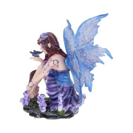 Violet Fairy with her Butterfly Azure 14cm: 4 - Figurines Small (Under 15cm) By Gift Moments