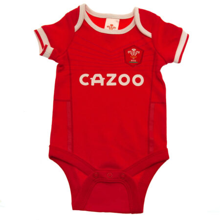 Wales RU 2 Pack Bodysuit 3-6 Mths PC: 2 - Baby Clothing By Gift Moments