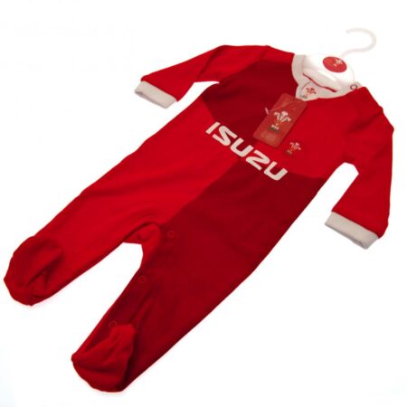 Wales RU Sleepsuit 9/12 mths QT: 3 - Baby Clothing By Gift Moments