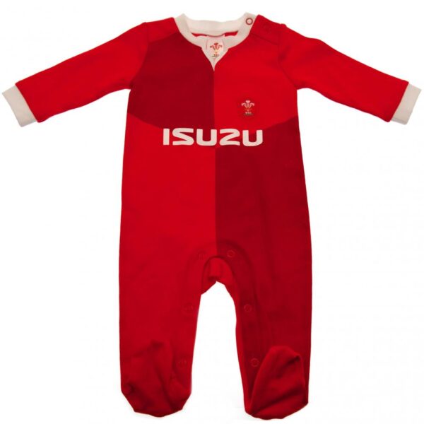 Wales RU Sleepsuit 9/12 mths QT: 1 - Baby Clothing By Gift Moments