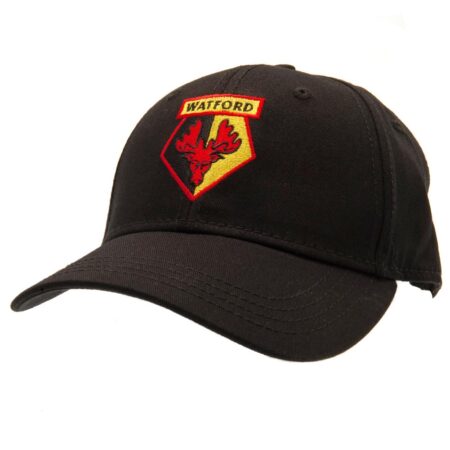 Watford FC Core Black Cap: 3 - Caps & Hats By Watford