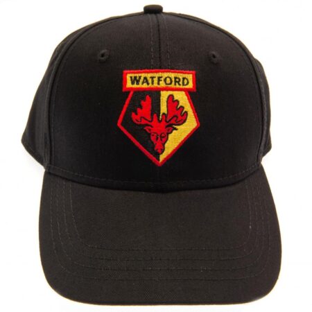 Watford FC Core Black Cap: 2 - Caps & Hats By Watford