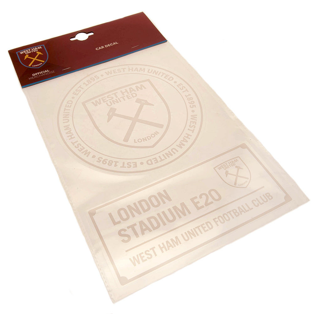 West Ham United FC 2pk A4 Car Decal: 3 - Car Accessories By West Ham United