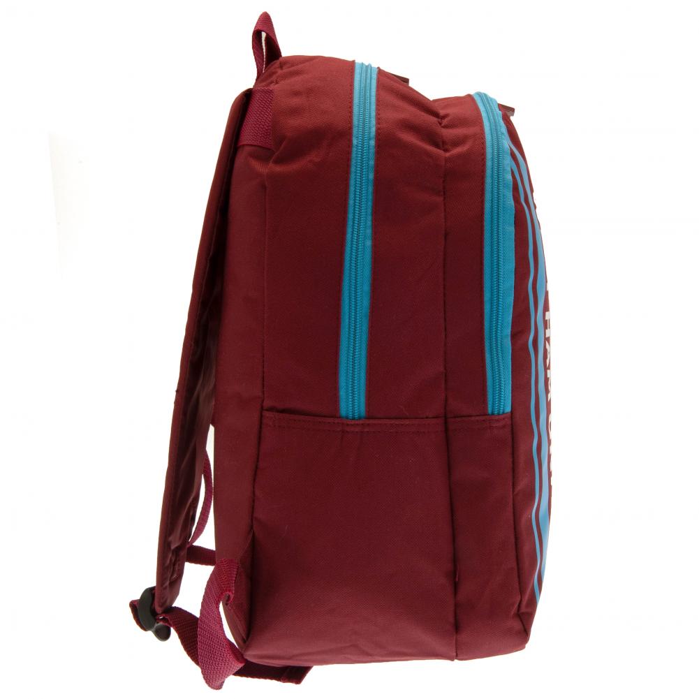 West Ham United FC Stripe Backpack: 3 - Bags By West Ham United
