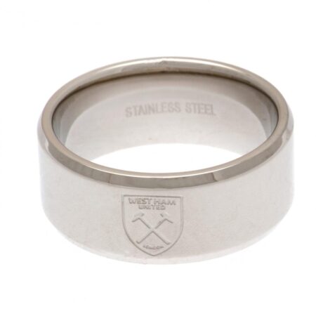 West Ham United FC Band Ring Large: 2 - Jewellery By West Ham United
