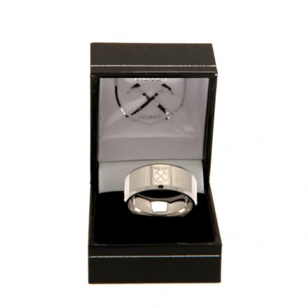 West Ham United FC Band Ring Large: 1 - Jewellery By West Ham United
