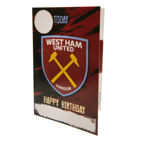 West Ham United FC Birthday Card With Stickers: 2 - Greeting Cards By West Ham United