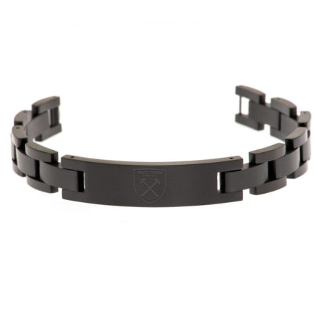 West Ham United FC Black IP Bracelet: 2 - Jewellery By West Ham United