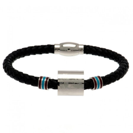 West Ham United FC Colour Ring Leather Bracelet: 2 - Jewellery By West Ham United