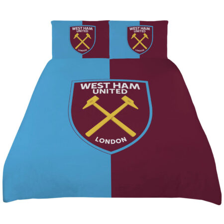 West Ham United FC Colour Split King Duvet Set: 1 - Bedroom By West Ham United