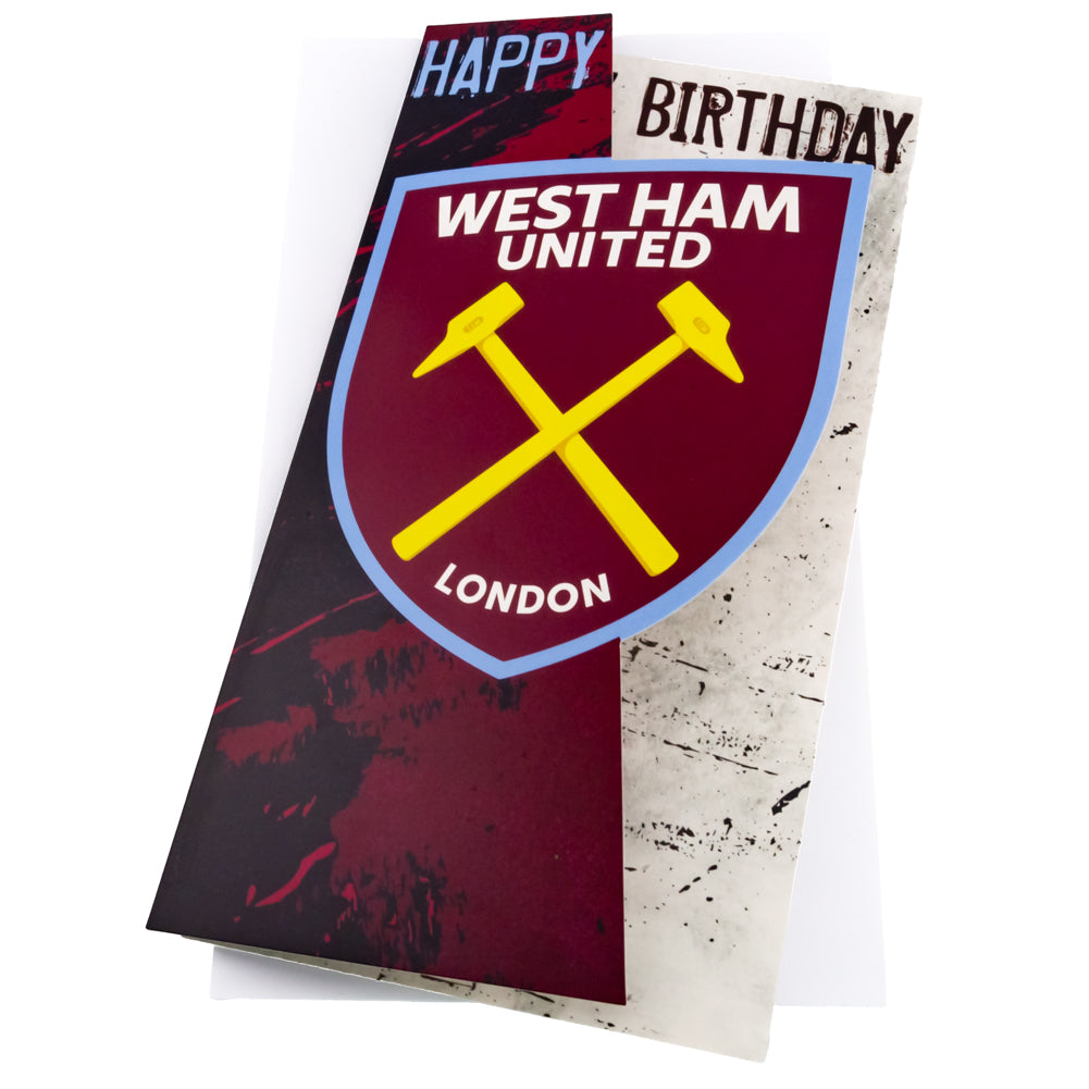 West Ham United FC Crest Birthday Card: 1 - Greeting Cards By West Ham United