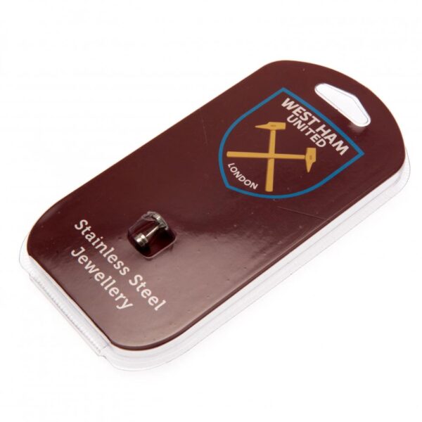 West Ham United FC Cut Out Stud Earring: 2 - Jewellery By West Ham United