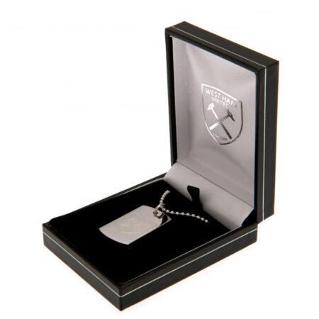 West Ham United FC Engraved Dog Tag & Chain: 1 - Jewellery By West Ham United