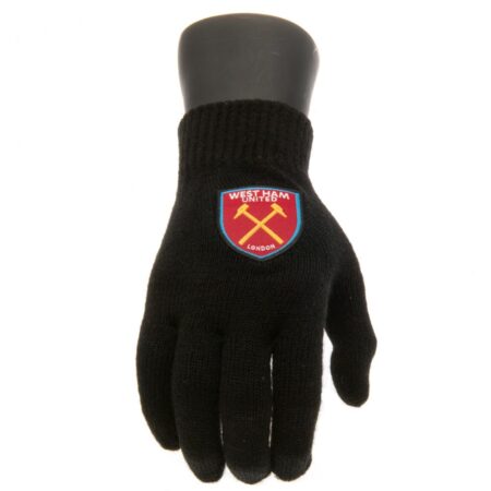 West Ham United FC Knitted Gloves Junior: 2 - Gloves By West Ham United