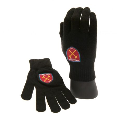 West Ham United FC Knitted Gloves Junior: 1 - Gloves By West Ham United