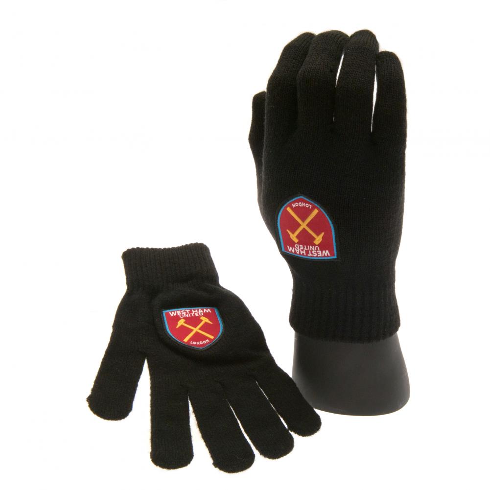 West Ham United FC Knitted Gloves Junior: 1 - Gloves By West Ham United