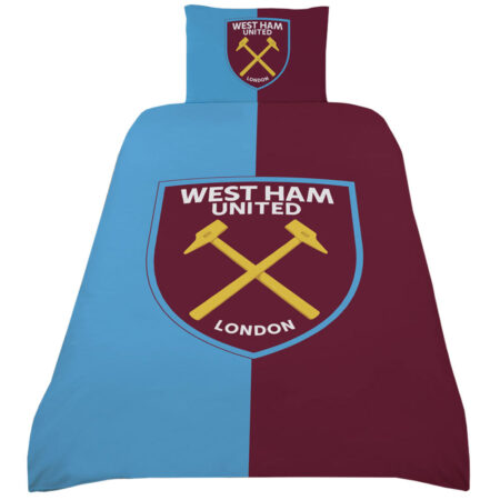 West Ham United FC Colour Split Single Duvet Set: 1 - Bedroom By West Ham United