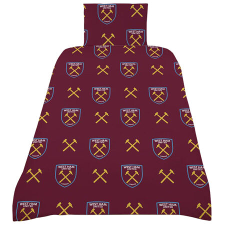West Ham United FC Colour Split Single Duvet Set: 2 - Bedroom By West Ham United