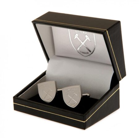 West Ham United FC Stainless Steel Formed Cufflinks: 1 - Cufflinks & Tie Slides By West Ham United