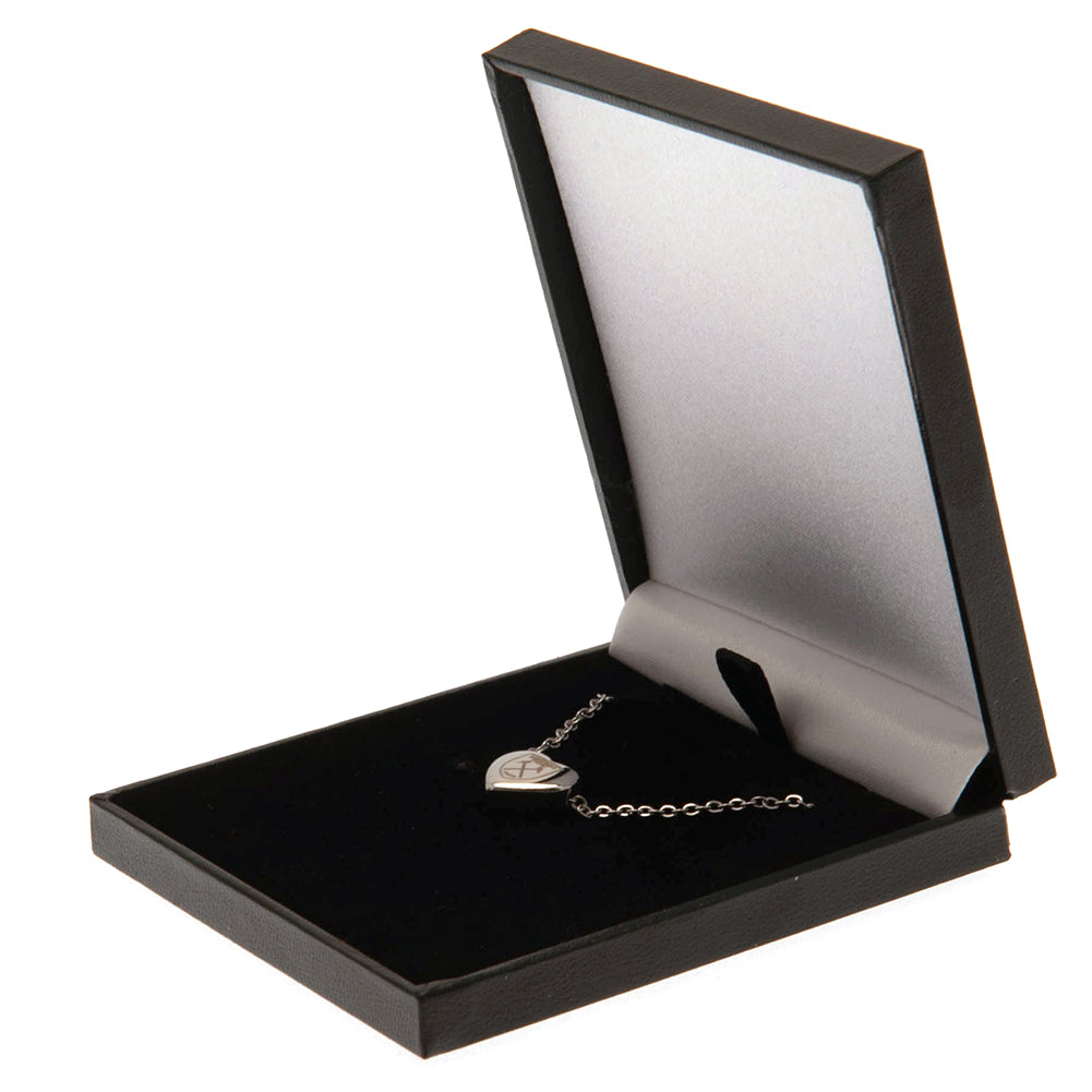 West Ham United FC Stainless Steel Heart Necklace: 1 - Necklaces By West Ham United