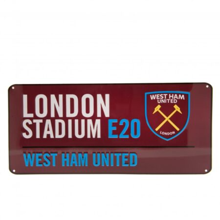 West Ham United FC Colour Street Sign: 1 - Signs & Plaques By West Ham United