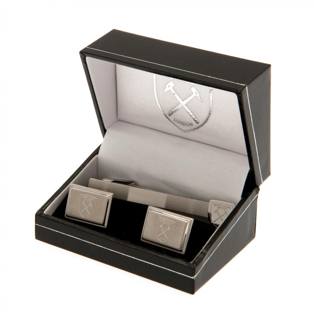West Ham United FC Tie Slide & Cufflink Set: 1 - Cufflinks & Tie Slides By West Ham United