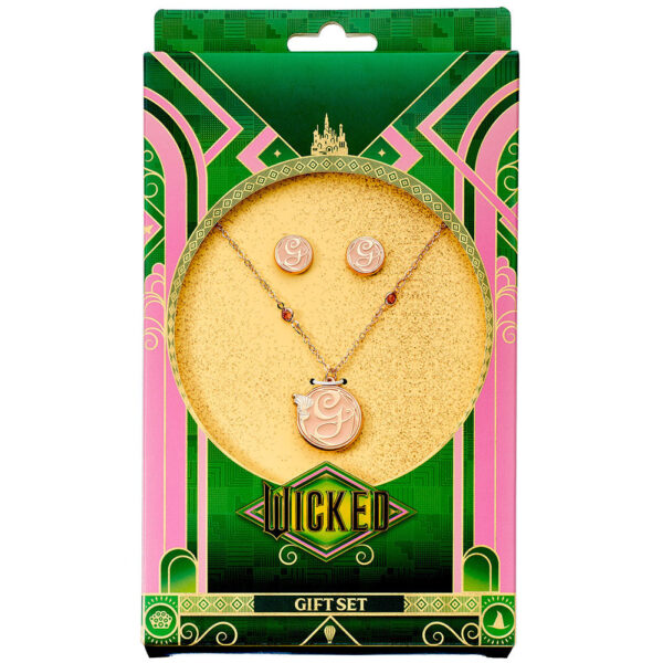 Wicked Rose Gold Plated Glinda Necklace & Earrings: 2 - Jewellery By Wicked