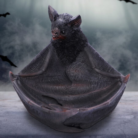 Winged Watcher Bat Trinket Holder Jewellery Dish: 1 - Figures & Collectables By Gift Moments