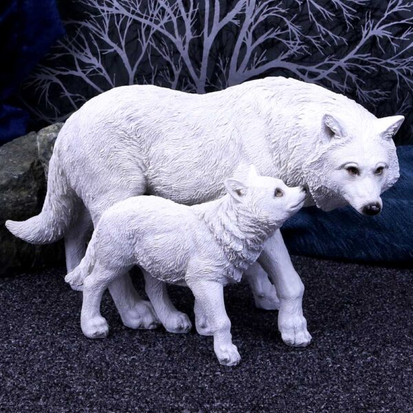 Winter Offspring Mother and Wolf Pup Ornament: 1 - Figures & Collectables By Gift Moments