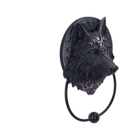 Wolf moon door knocker 20 5cm
