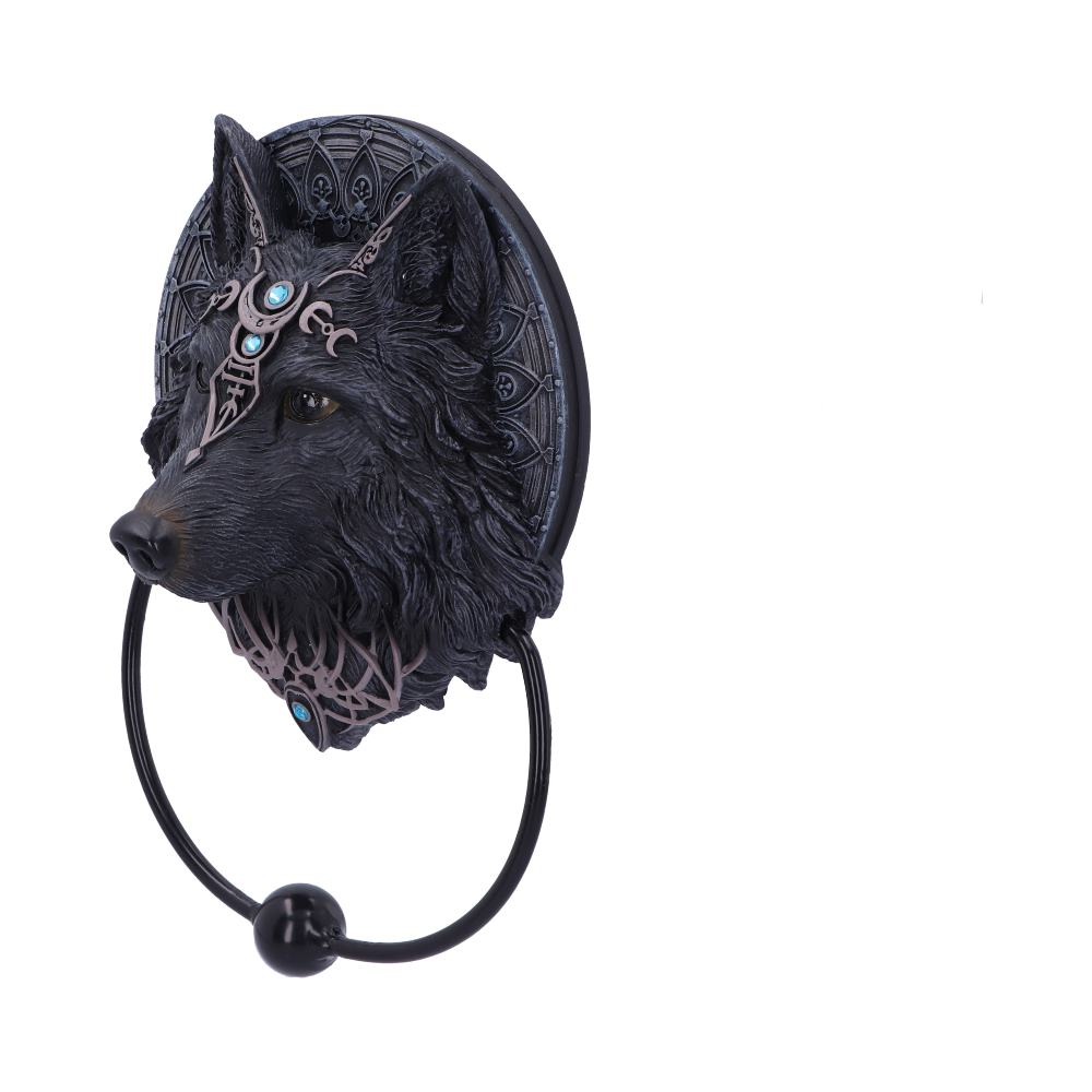 Wolf moon door knocker 20 5cm
