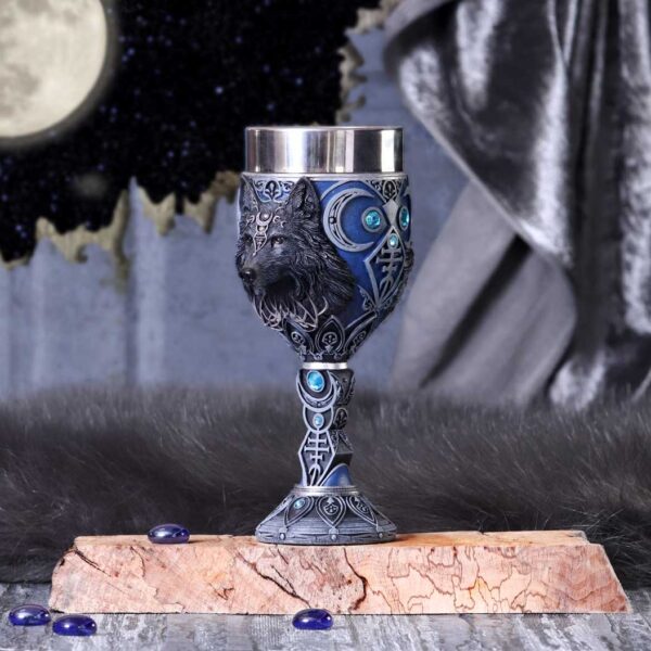 Wolf Moon Goblet 19.5cm: 1 - Goblets & Chalices By NN Designs
