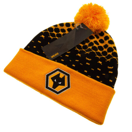 Wolverhampton Wanderers FC Fade Ski Hat: 3 - Caps & Hats By Wolverhampton Wanderers