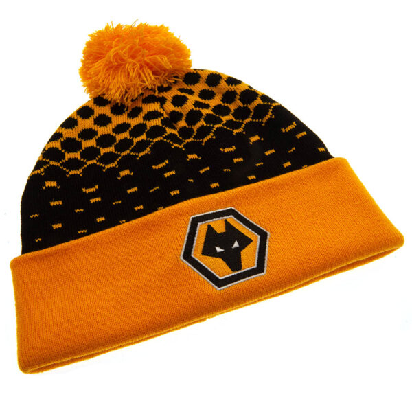 Wolverhampton Wanderers FC Fade Ski Hat: 2 - Caps & Hats By Wolverhampton Wanderers
