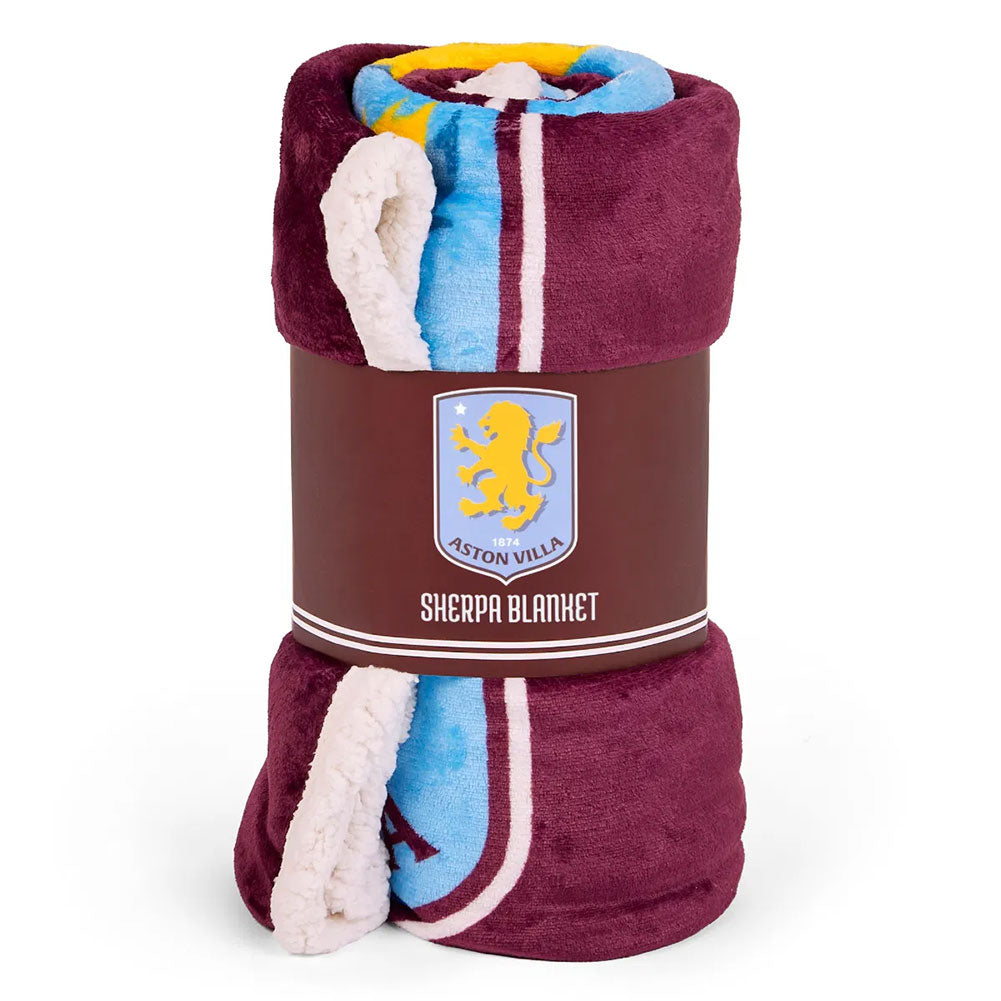Aston Villa FC Sherpa Fleece Blanket: 1 - Blankets By Aston Villa