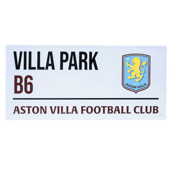 Aston Villa FC White Street Sign: 1 - Signs & Plaques By Aston Villa