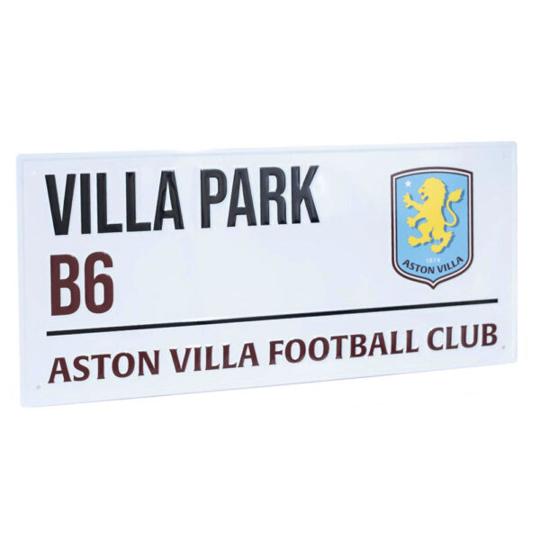 Aston Villa FC White Street Sign: 2 - Signs & Plaques By Aston Villa
