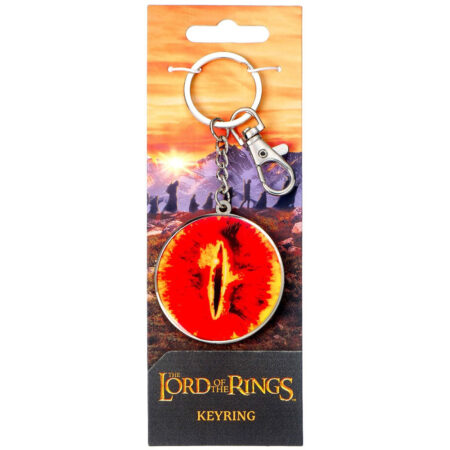 Lord rings eye sauron charm keyring