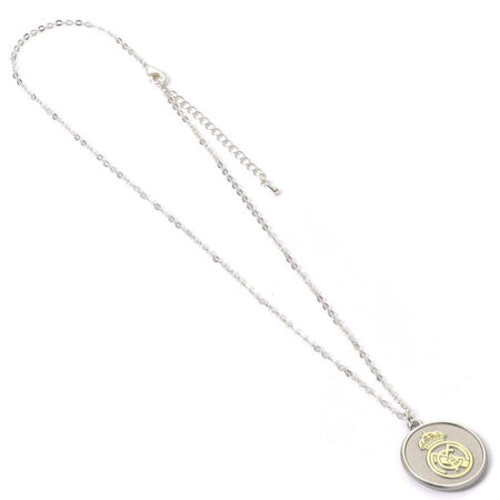 Real madrid cf silver finish necklace