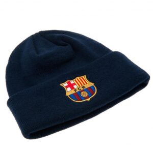 FC Barcelona Navy Cuff Beanie - Image 2