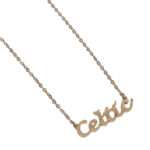 Celtic FC Gold Plated Name Dropper Necklace