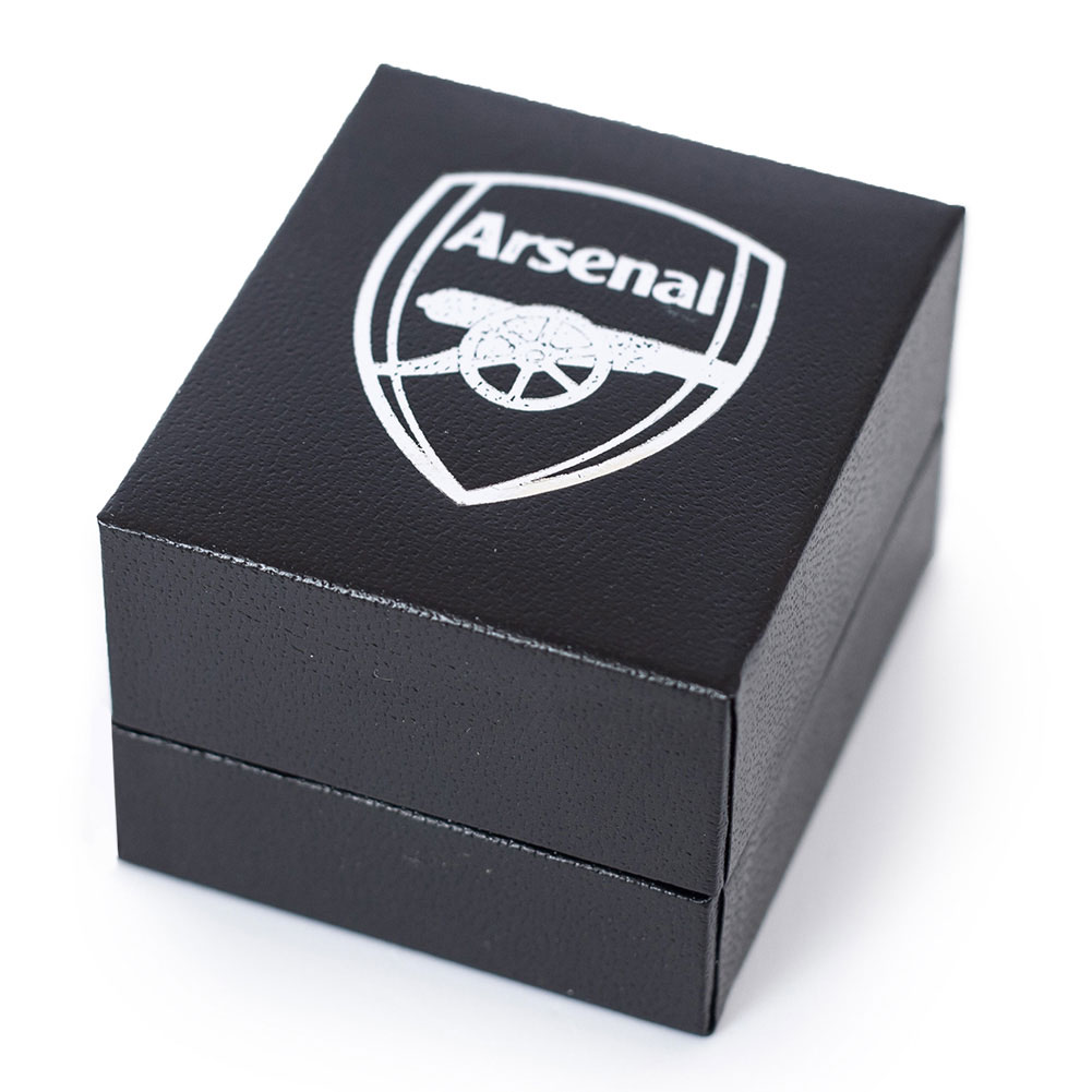 TM 06436 Arsenal FC 18ct Gold Plated on Silver Text Ring