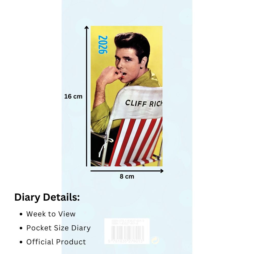 TM 06973 Cliff Richard Slim Diary 2026