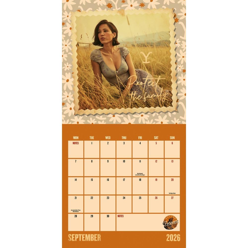TM 07049 Yellowstone Square Calendar 2026